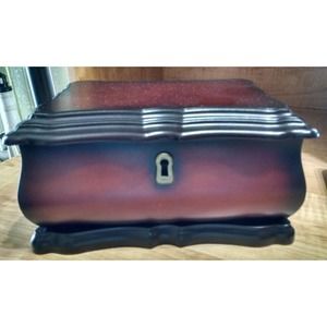 Vintage BOMBAY Wooden Jewelry Box 2000